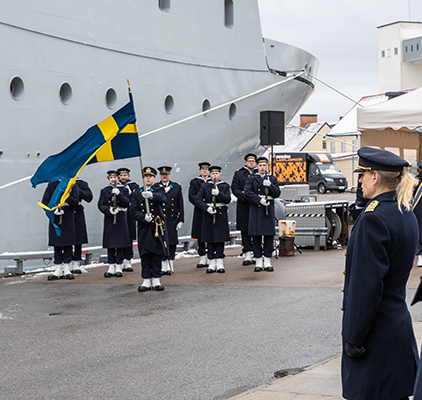 Artemis dop. Foto: Jimmie Adamsson, Försvarsmakten.