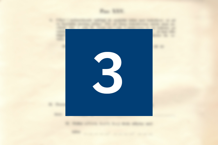 Lucka med siffran 3.