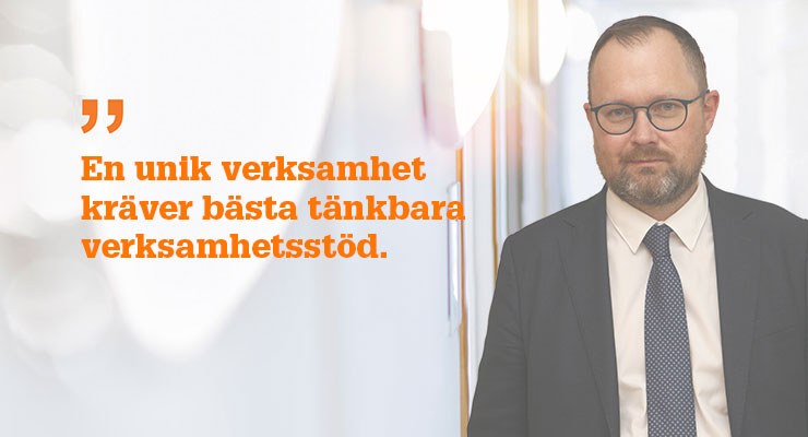 Richard Källstrand, avdelningschef Verksamhetsstöd FRA